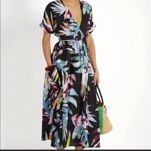 *In Search Of* - Mara Hoffman linen wrap dress